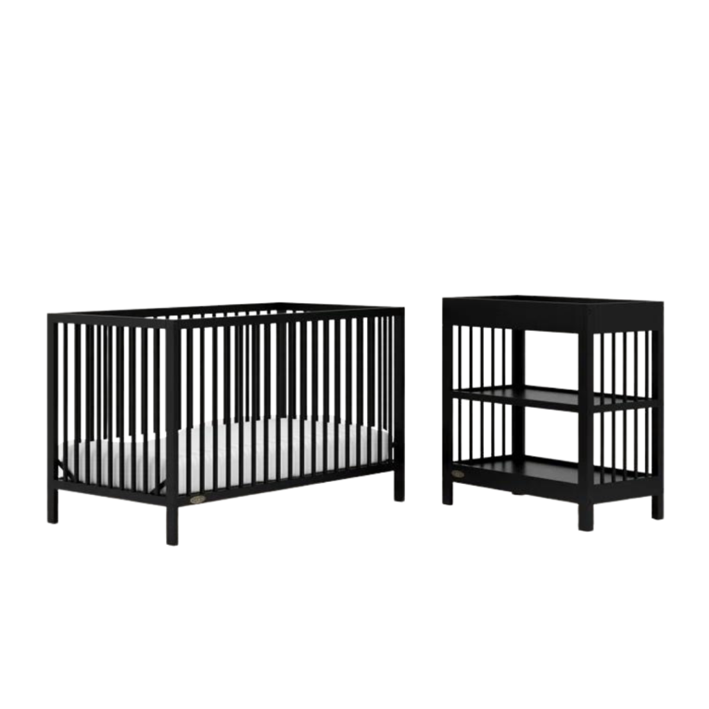 Graco Teddi 5 In 1 Convertible Crib And Teddi Changing Table 2 Piece Nursery Set